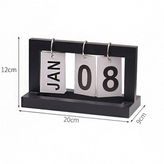 Kalender Meja Vintage Rustic  Bahan Kayu untuk Dekorasi  