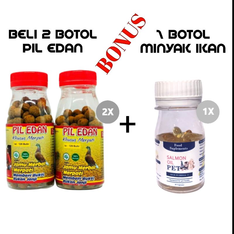 JAMU HERBAL PIL EDAN MERPATI KOLONG DAN BALAP 100% ORIGINAL