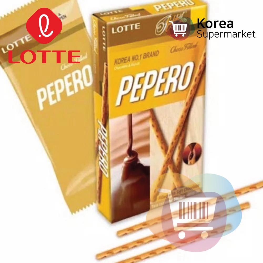 Lotte Pepero Nude Choco Filled 50 gr