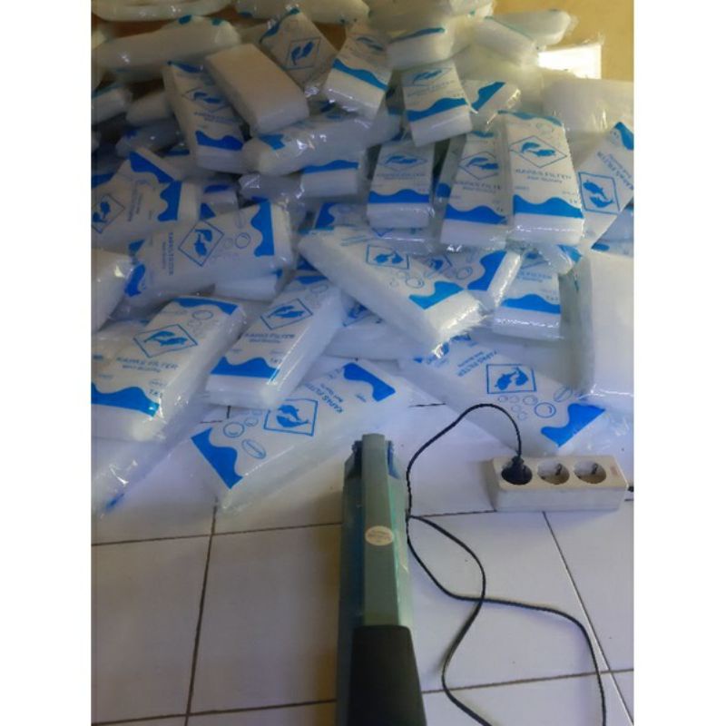 kapas filter aquarium murah banget isi 3 lapis