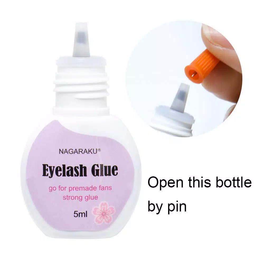 Lem bulu Mata Palsu NAGARAKU Eyelash Extension Strong Glue Cepat Kering