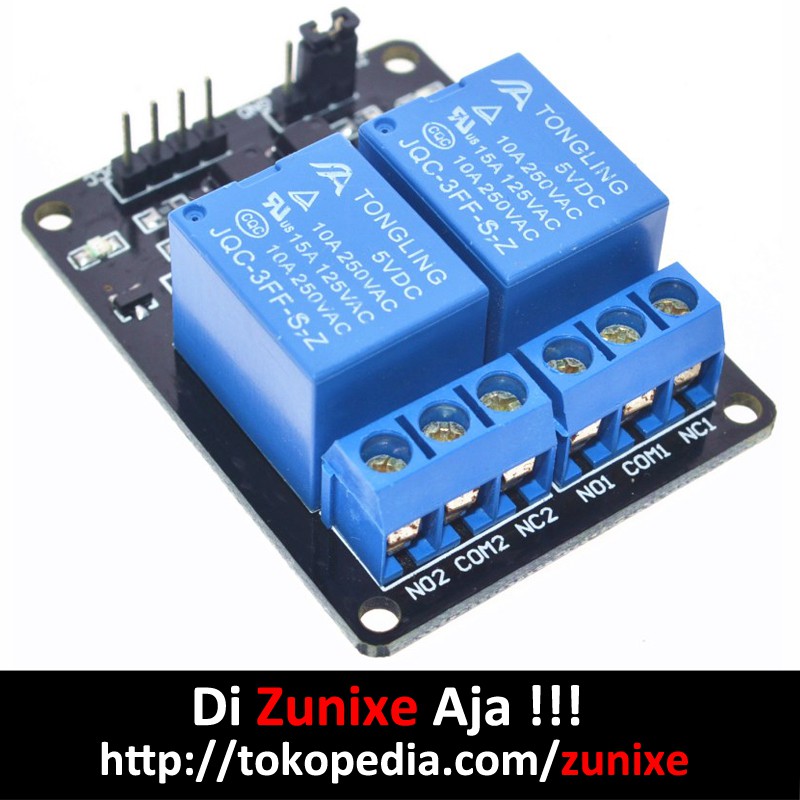 2 CHANNEL RELAY MODULE 5V ARDUINO (OPTOCOUPLER ISOLATED)