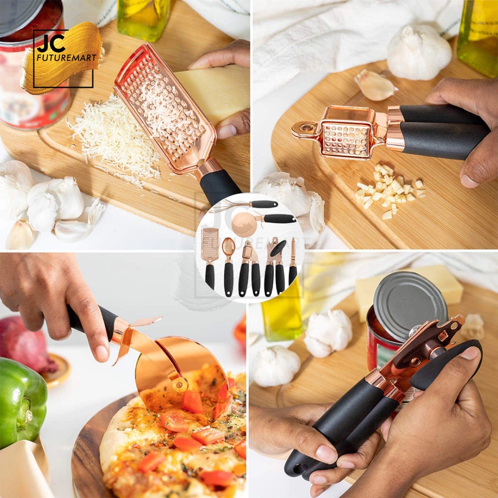 UTENSIL KITCHEN GADGET SET 7 PCS STAINLESS | PERALATAN MASAK DAPUR