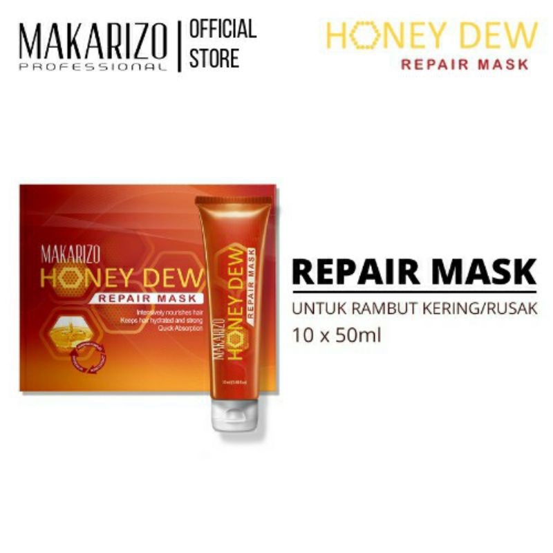 [1 BOX] MAKARIZO Honey Dew Repair Mask Dusset 50ML x 10