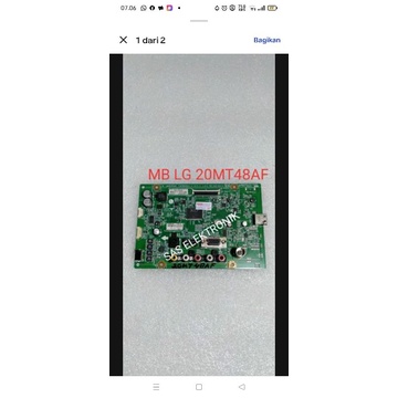 MB MOTHERBOARD MAINBOARD MESIN TV LED LG 20 INCH 20MT48AF 20MT48 AF