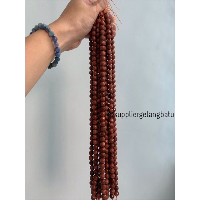 bahan batu 10mm pasir mas cokelat cutting FACET brown sand stones