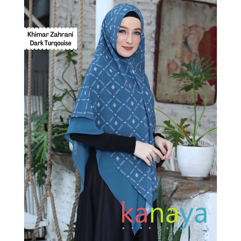 Khimar printing zahrani by Kanaya