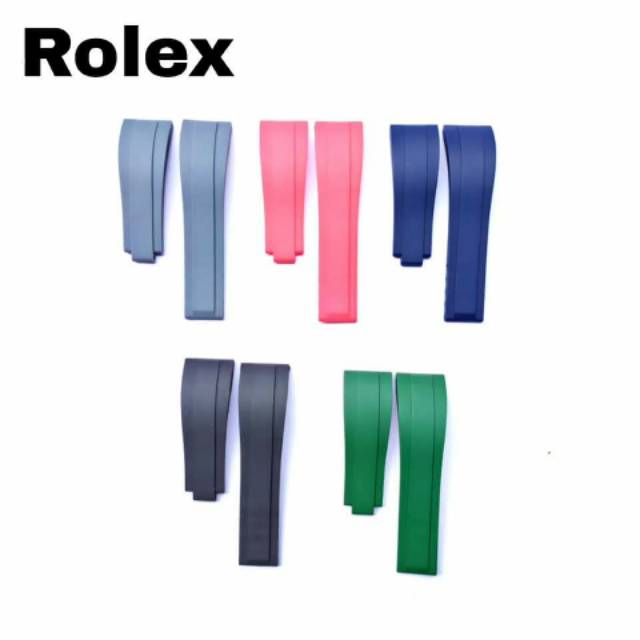 Tali Strap Jam Tangan Rolex Karet Rubber Super