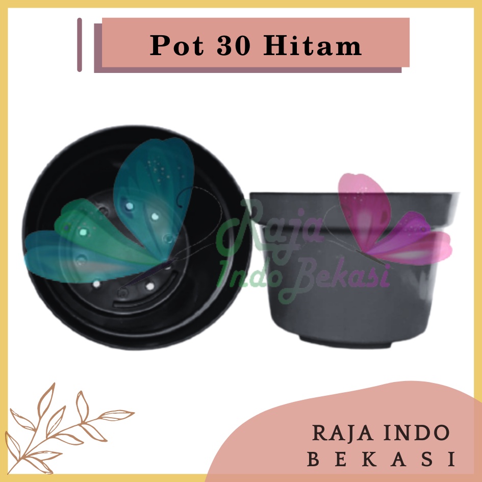 Pot 30 Hitam Pot Tanaman Hias Pot 30 Cm Hitam Tebal Murah Grosir Bibit Pot Bunga Pot 30 Murah Grosir