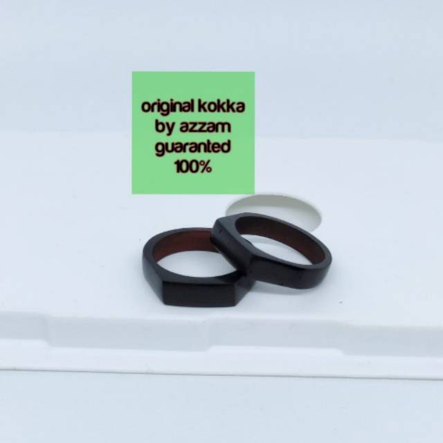 BEST QUALITY cincin kokka plat tipis hitam