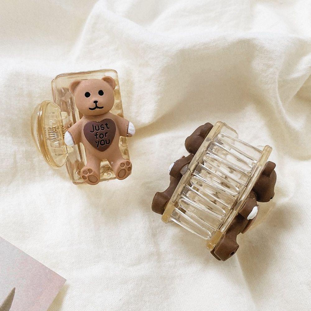 Agustina Wanita Jepit Rambut Cakar Rambut Tetap Aksesoris Rambut Hiasan Kepala Klip Alat Styling Rambut Beruang Hiu Klip