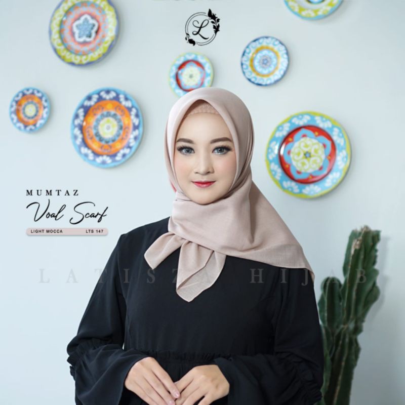 HIJAB SEGIEMPAT MUMTAZ VOAL SQUARE LATISZA