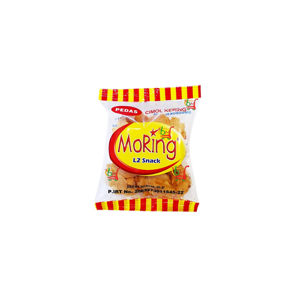 

L2 Moring Pedas Snack Cimol Kering Cemilan Khas Bandung - 20gr