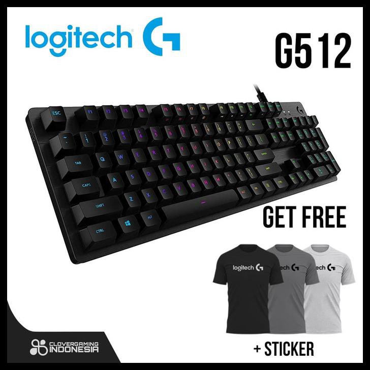 LOGITECH G512 CARBON - KEYBOARD GAMING - CLICKY