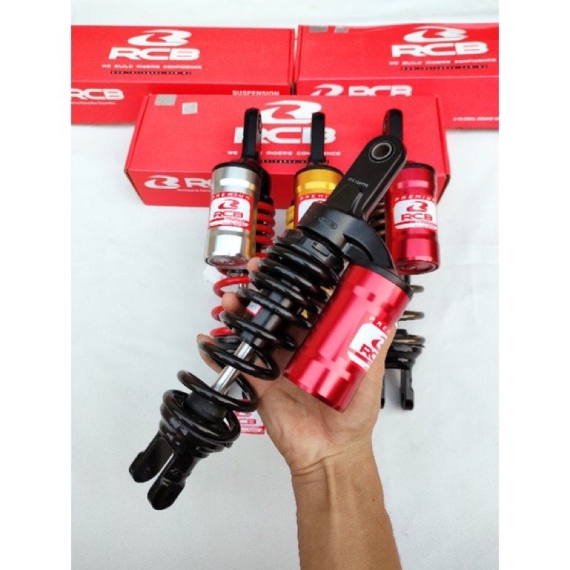 (RESMI GARANSI 6 BULAN) Shockbreaker Tabung RCB MB-2 Original 100% 305mm &amp; 330mm , Mio, Vario 110, 125, 150, Scoopy, Xeon, Fino, Spacy, Skydrive, Spin, Nex, Soul, M3, GT125, Xride, Dll , Shock Malaysia Racing Boy