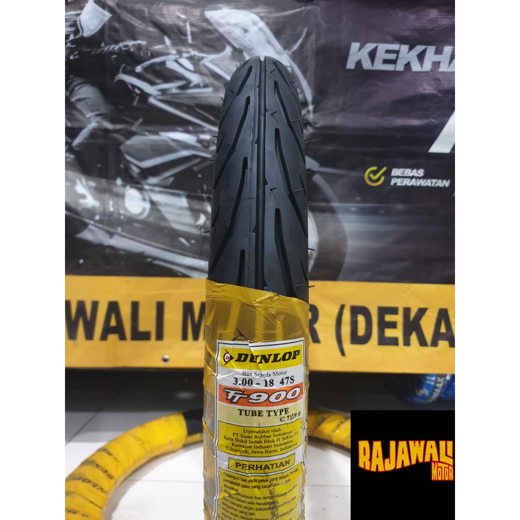 Ban Dunlop TT900 3.00 Ring 18 Tube Type