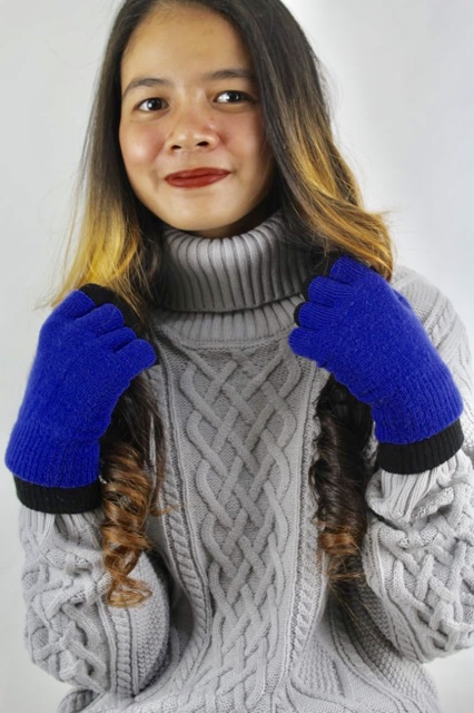 Sarung Tangan Rajut Wool Glove Winter Musim Dingin 3in1