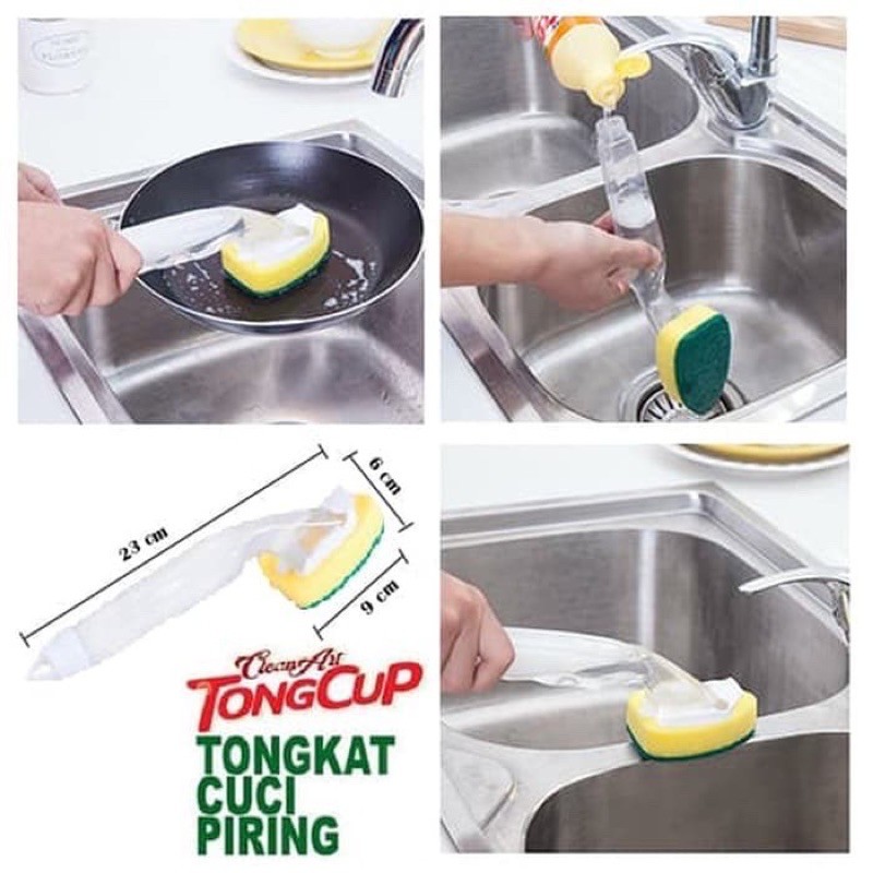 Tongkat cuci piring /Dish wand spon cuci piring