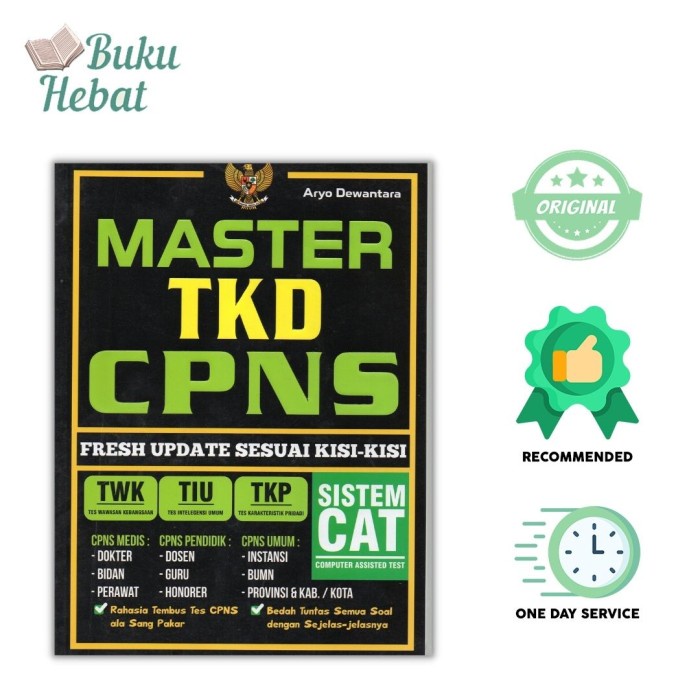 

NEW PRODUCT BUKU CPNS Master TKD CPNS; Fresh Update Sesuai Kisi-Kisi KPL003