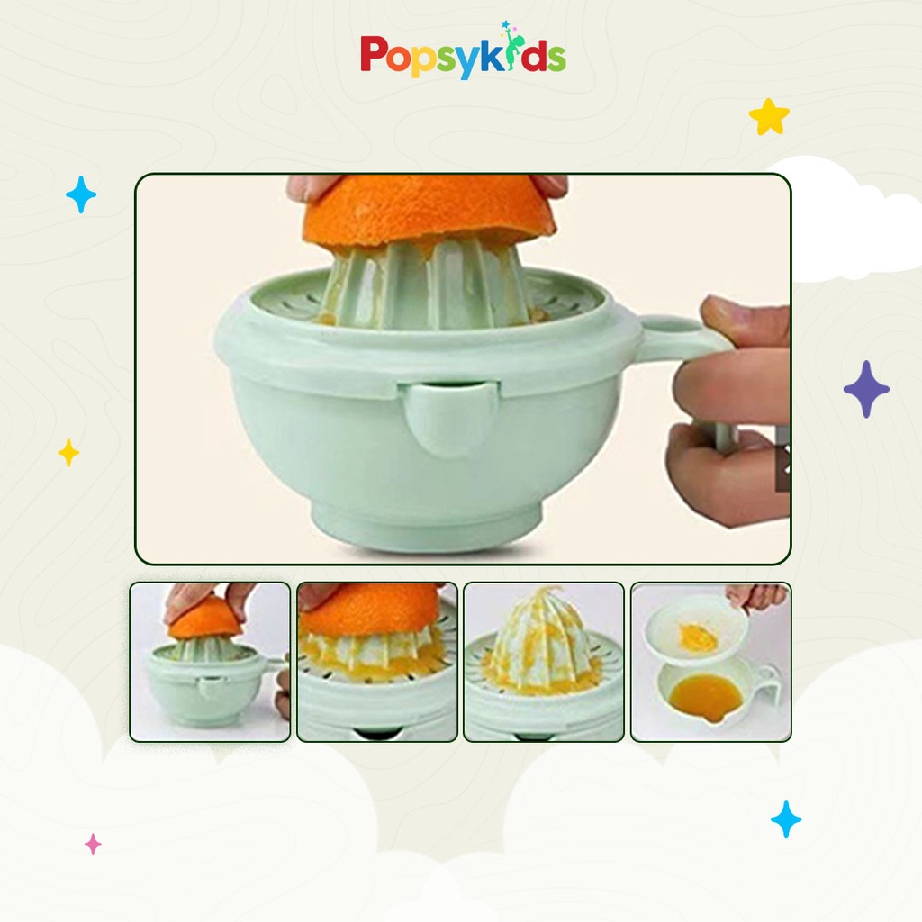 PopsyKids Baby Grinding Bowl MPASI Food Maker Alat Pembuat Makanan MPASI Bayi