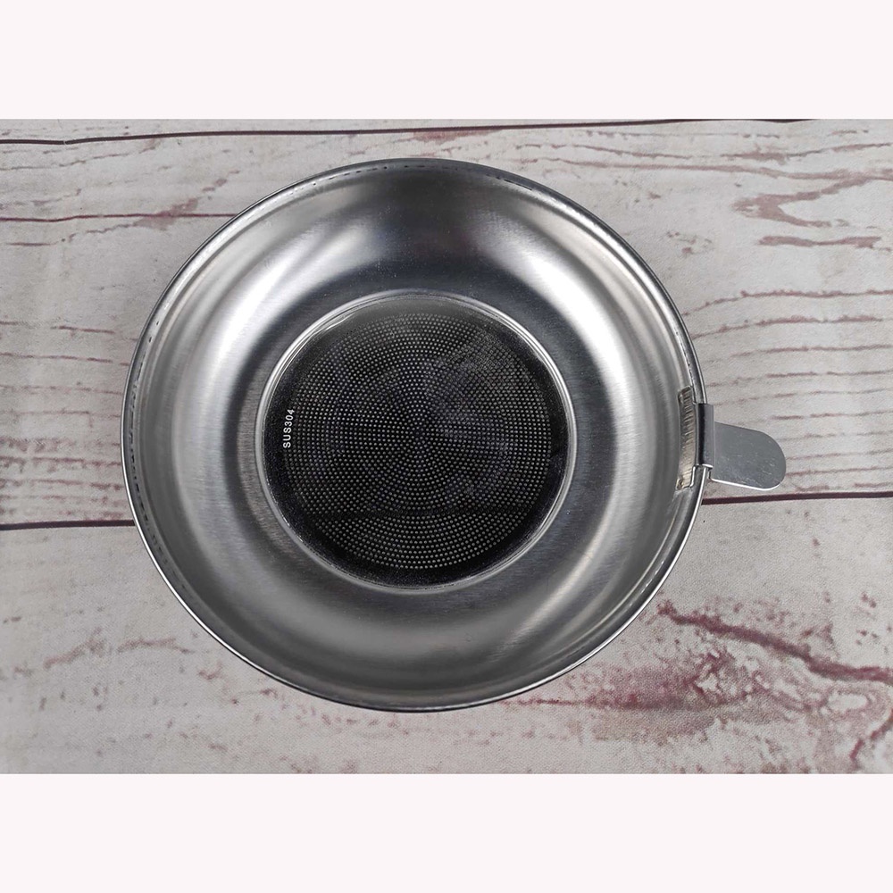 Panci Saringan Minyak Oil Strainer Pot Stainless Steel 1.8L - HP-OCS18L - Silver
