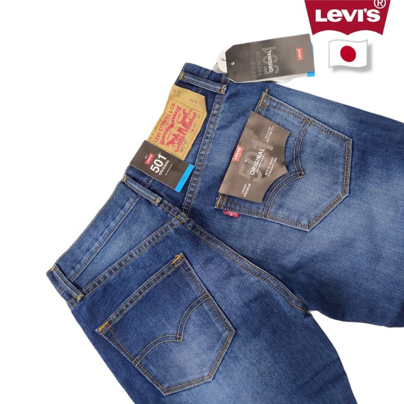 Celana jeans Levis 501 Japan bahan corvus