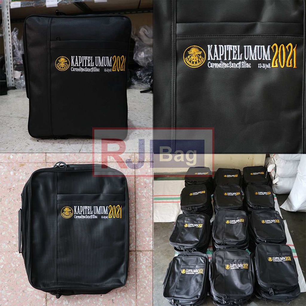 Pesanan Tas Grosir Ransel Custom Bordir 3IN1 BORDIR KAPITEL UMUM 2021 Backpack Pria Hitam Polos Kerja Dinas Tas Sekolah