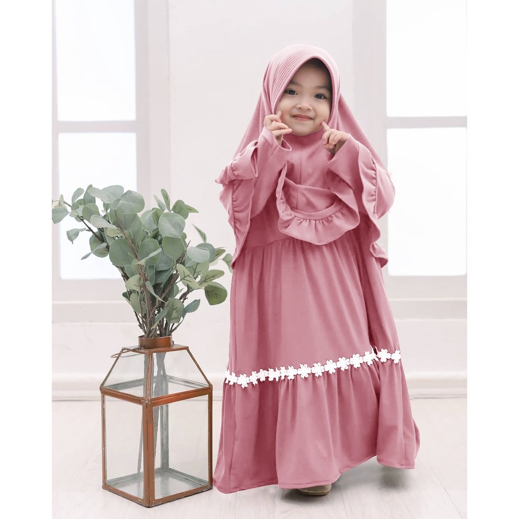 Selma Kids Syarii Setelan Gamis Muslim Anak Perempuan Terlaris