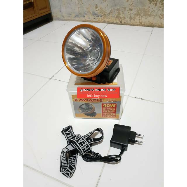 Senter kepala kawachi 40 Watt LY-240A cahaya putih