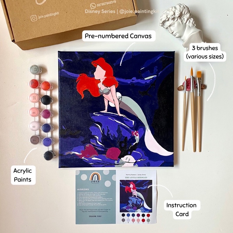 

PAINT BY NUMBER Disney Little Mermaid by Joie Painting Kit