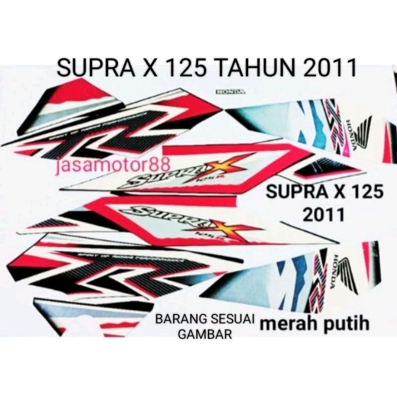 LIS BODY STIKER SUPRA X 125 TAHUN 2011