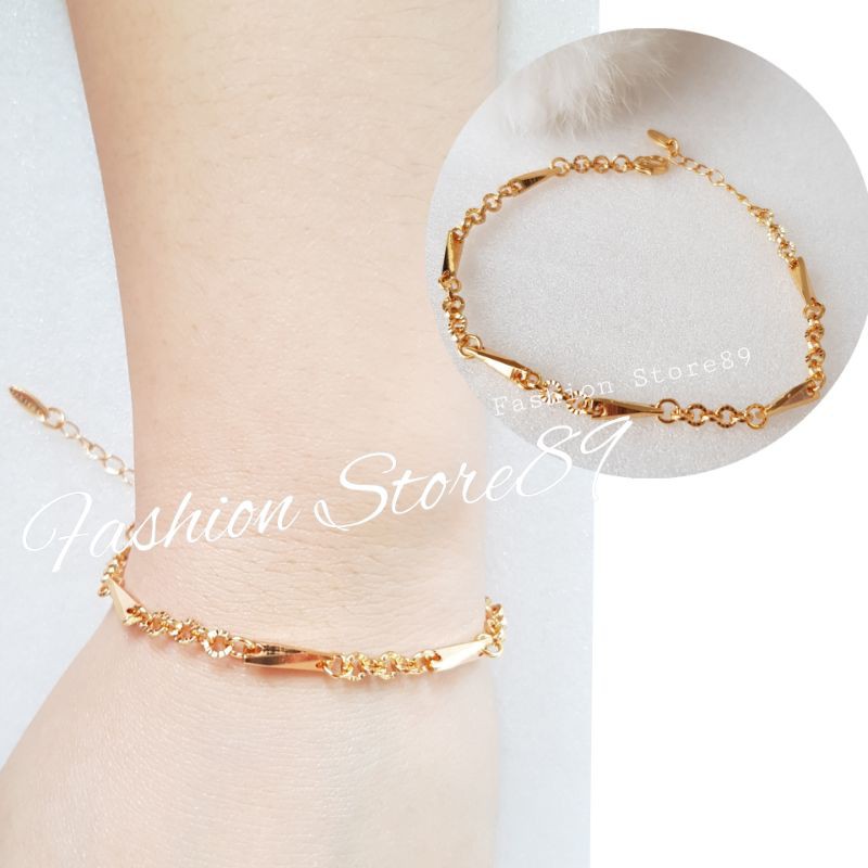 Gelang Impor xuping Fashion perhiasan lapis emas 18k bestseller tahan lama