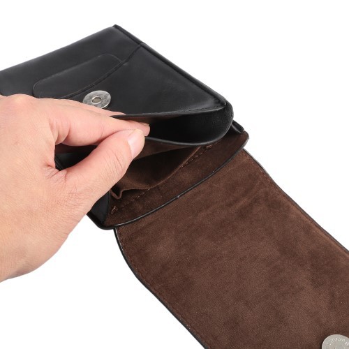 SARUNG HP Dompet Tas Pinggang Kulit 2HP Slot Kartu 6,5 - 6,7 Inch Vertikal Universal