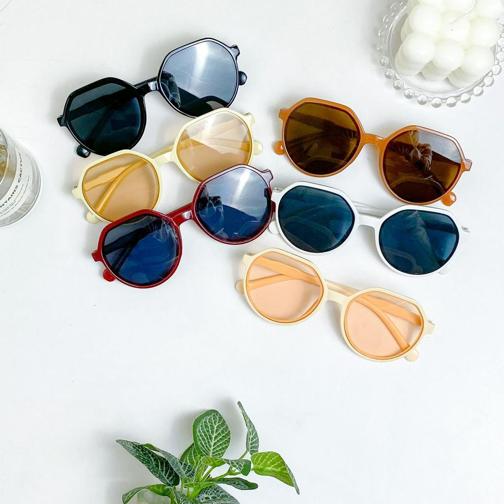 Kacamata Retro / Kacamata Lensa Frame Warna-Warni Coklat Hitam Cream / Bingkai Retro European Perseg