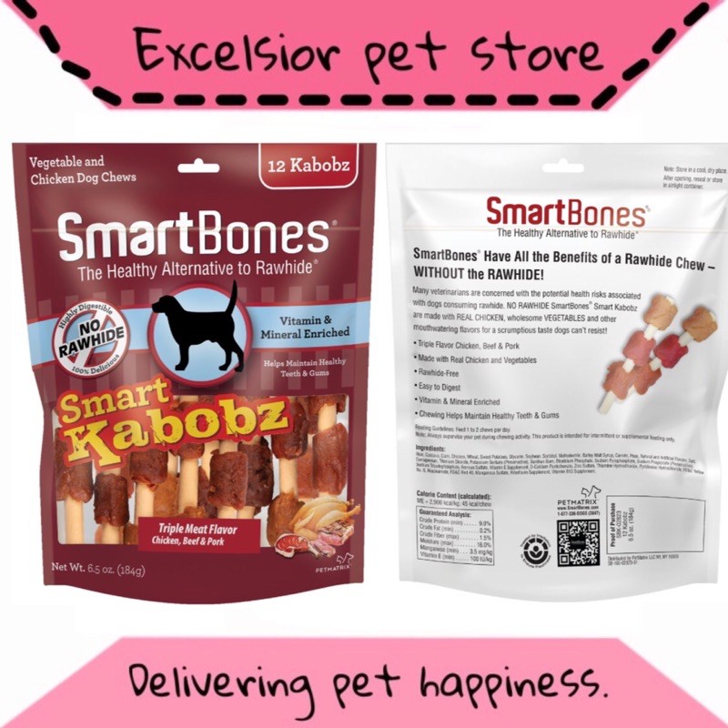 Smartbones snack kabobz jerky treats