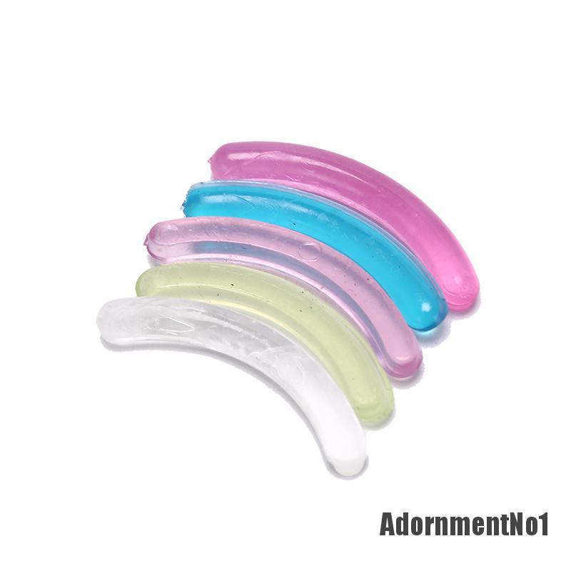 (Adornmentno1) 10pcs / Set Pad Karet Pengeriting Bulu Mata Extension