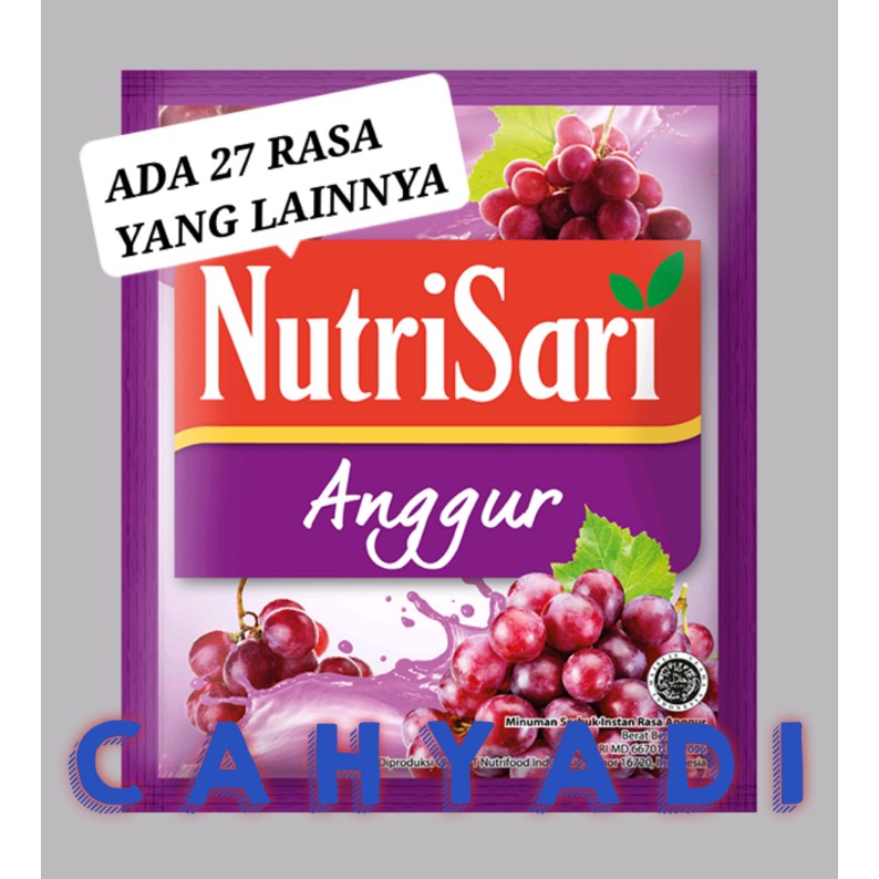 

Nutrisari Anggur / Renceng ( 10 Sachet )