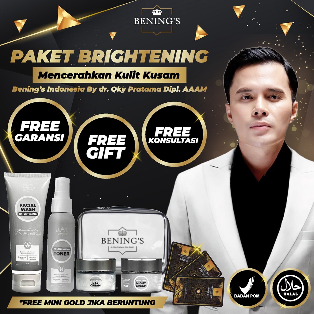 BENING'S PAKET BRIGHTENING | MENCERAHKAN DAN MENGATASI KULIT KUSAM