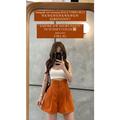 Empire HW Short Pants Goulding