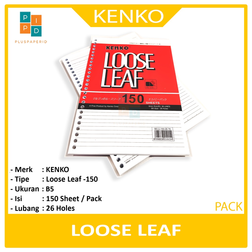

KENKO Loose Leaf B5 LL - 150 Lembar