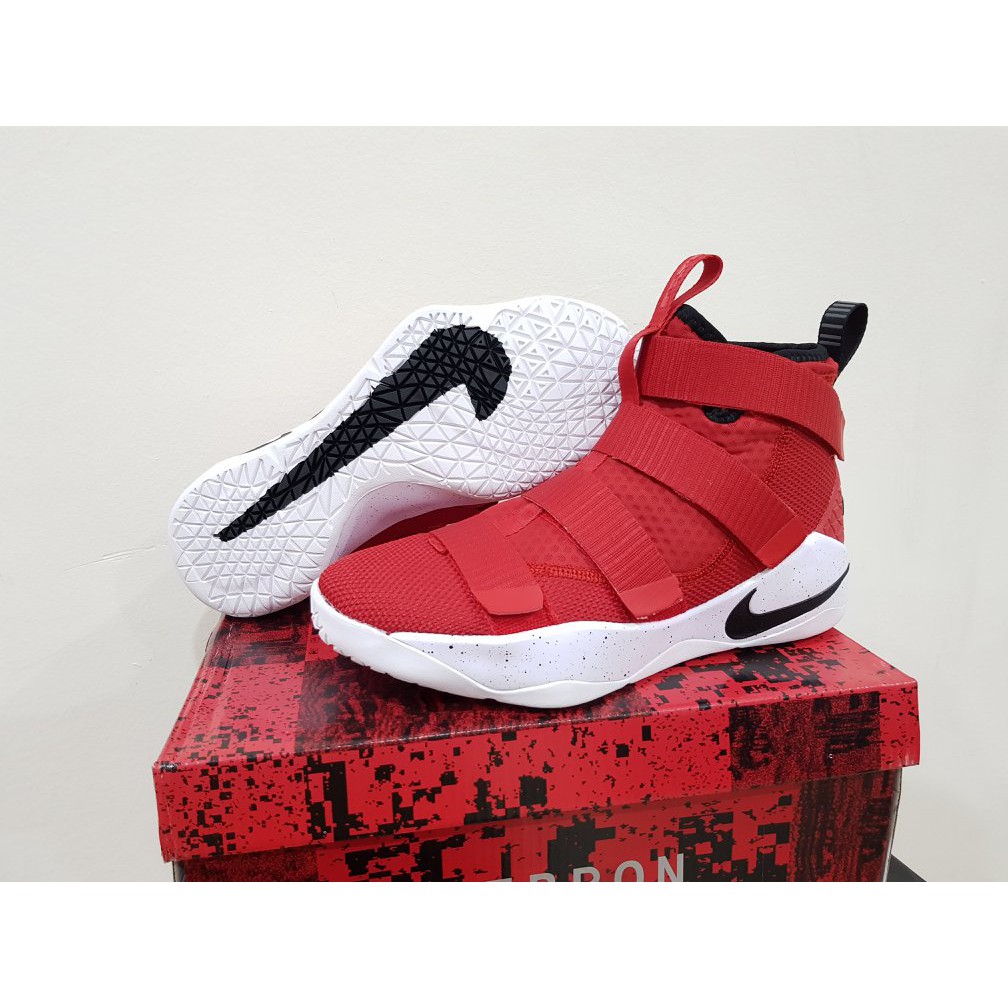 SEPATU BASKET NIKE LEBRON SOLDIER11 HIGH UNIVERSITY RED