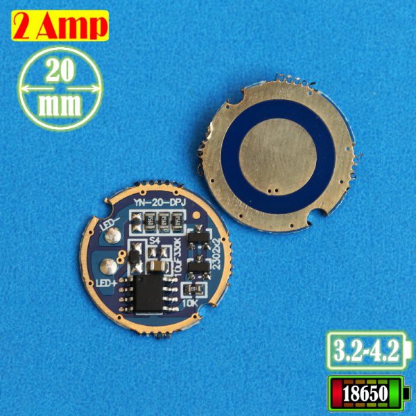 DRIVER SENTER 20MM 2.0A CREE XD16 XPG XTE XKT6 5MODE