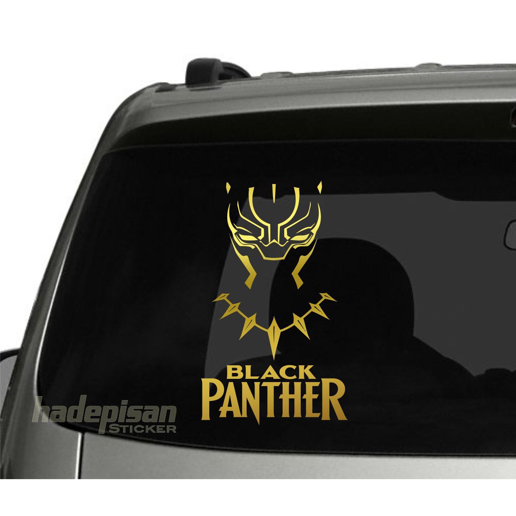 Stiker Cutting Sticker Kaca Mobil Siluet Black Panther Shopee Indonesia