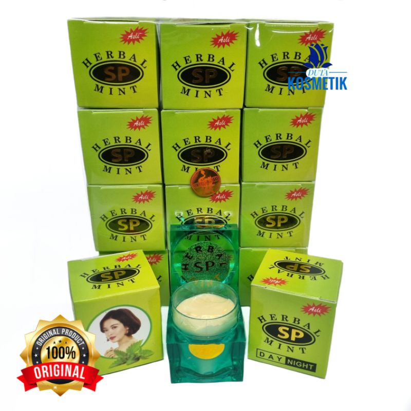 [isi 12] CREAM SP MINT HERBAL ORIGINAL