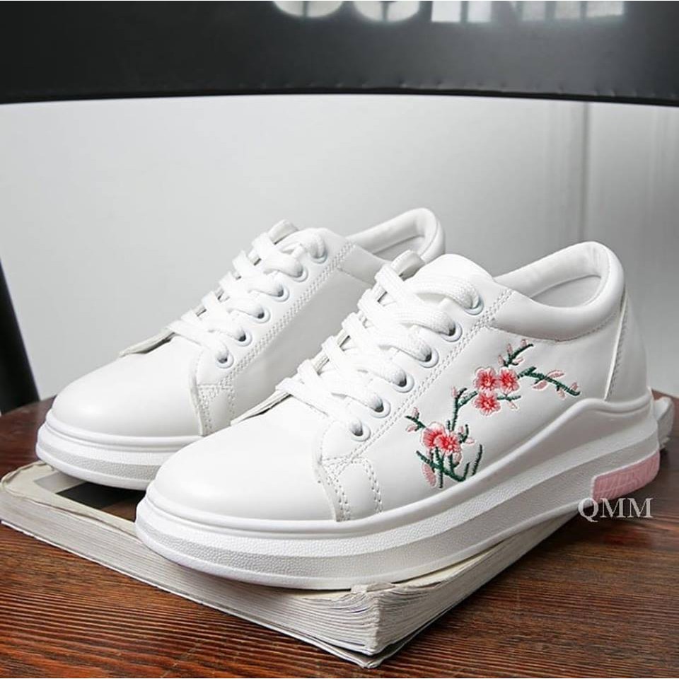 Sepatu Wanita Murah Kets Replika Puma Rihanna Putih Pink/Hitam/Gold/Putih GHS-DA