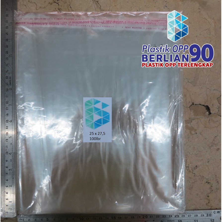 

25X27,5 CM PLASTIK OPP (SEAL/LEM) TEBAL 20 MIC ASLI / PLASTIK KEMASAN BAJU ANAK