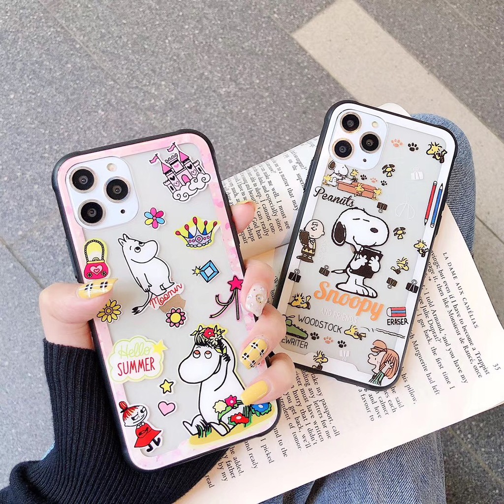 Casing Hard Case Desain Kartun Moomin Lucu Untuk Handphone Iphone