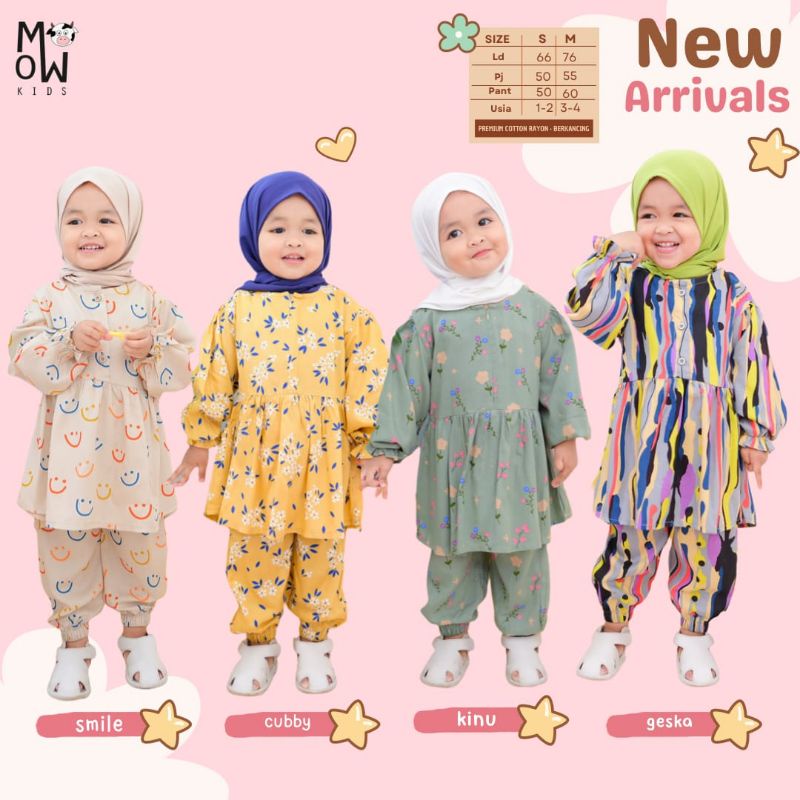 COD // SETELAN BAJU ANAK KIELA ANTEA GESKA CUBBY ACIS KELIN CISTA SMILE by MOW KIDS MOELA ORI