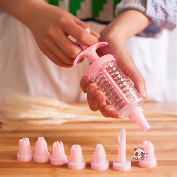 DOMMO - D6099 Alat Cetakan Hiasan Kue 8 IN 1 H588 / Cake Pen Cake Decoration / Semprotan Cream Cake Decoration / Alat Penghias Kue 8 in 1