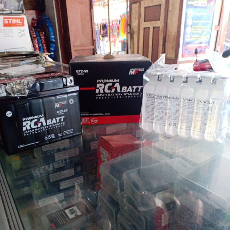 Jual AKI PREMIUM RCA BATT GTZ-5S 12V 4Ah / HANDAYANI MOTOR Indonesia